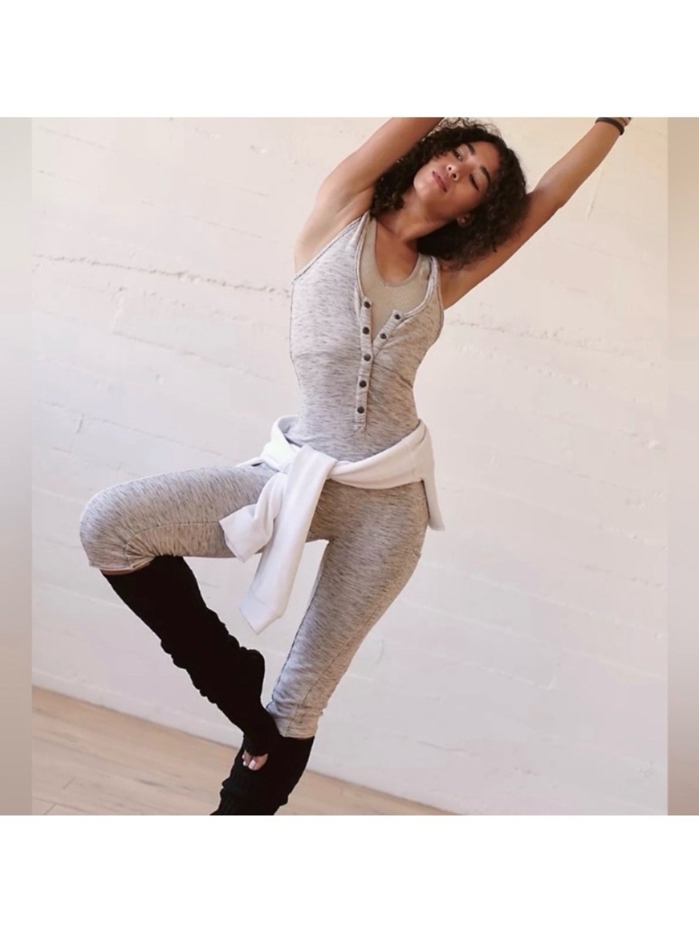 FP MOVEMENT CROSS COURT HENLEY JUMPSUIT